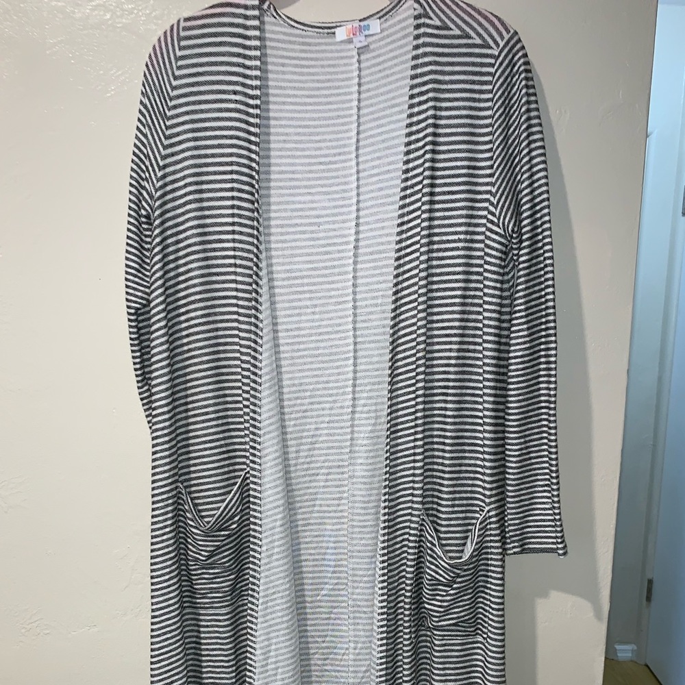 Black & White Sarah LuLaRoe Cardigan